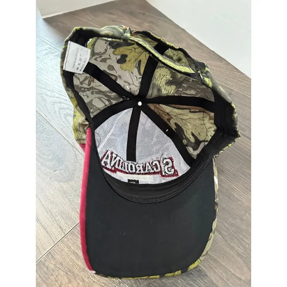 NWOT S. Carolina One Size NCAA Football Mossy Curved Bill Cap Green Camo